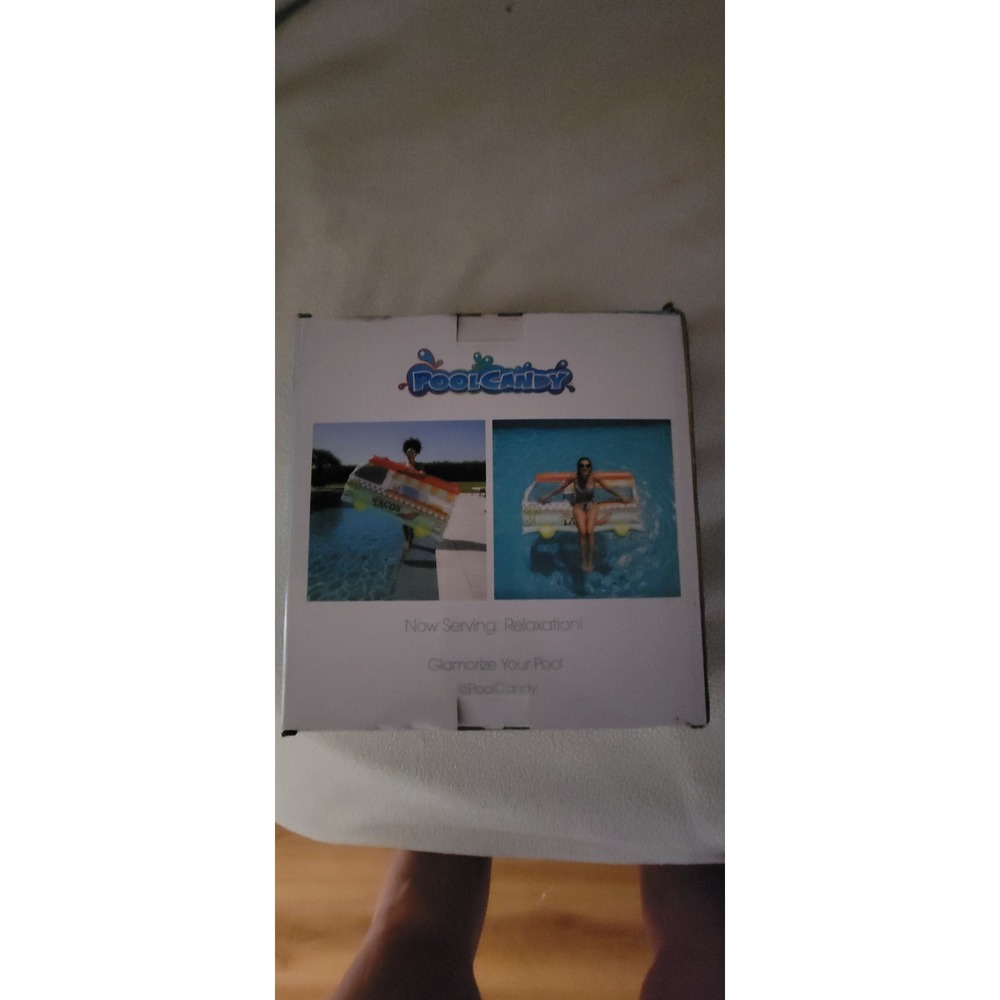 Pool Candy Tacos Truck Deluxe Inflatable Pool Raft NWT - Picture 3 of 4